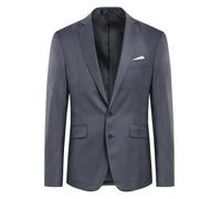 Allthemen Chaqueta de traje para hombre, saco de corte ajustado, blazer moderno para negocios, bodas y ocio, gris, XXL