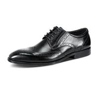 Allthemen Zapato Derby Brogue Formal de Cuero Oxford para Hombre con Cordones para Traje de Boda 40-45EU