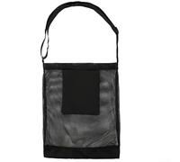 Allthingstore 2 bolsas de malla para recolección de frutas para la cosecha de huertos con correas de hombro ajustables, diseño de malla transpirable para colección de patatas y verduras (negro)