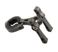 Allthingstore Adaptador de soporte para botella de agua de aleación de aluminio para bicicleta, soporte doble para montaje seguro en tija de sillín y marco del manillar con ángulo ajustable (gris)