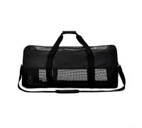 Allthingstore Bolsa de lona de 60 L para buceo, bolsa de malla de secado rápido para natación y actividades de playa (negro)