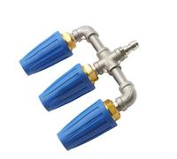 Allthingstore Boquilla triple turbo para accesorios de lavado a presión, permite una cobertura más rápida y reducidas pasadas en grandes áreas