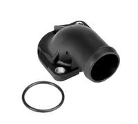 Allthingstore Carcasa de termostato para salida de agua, repuesto de plástico negro compatible con Passat 1990-1991 L4 2.0L y modelos OEM 055121121F