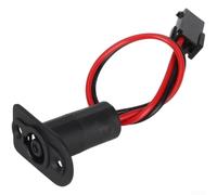 Allthingstore Conector de enchufe de puerto de carga para scooter eléctrico 6, interfaz de carga de repuesto ABS, parte de cubierta impermeable (A)