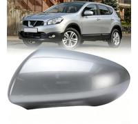 Allthingstore Cubiertas de carcasa de espejo retrovisor ABS plateadas compatibles con for nissan for qashqai J10 2007-2014, carcasa de espejo retrovisor lateral de ajuste personalizado (derecha)
