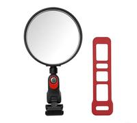Allthingstore Espejo retrovisor para patinete eléctrico de 360°, gran angular, ajustable, acrílico, compatible con Ninebot para ZT3 G3 G2 E3 F3, fácil instalación, visión clara de conducción, negro