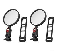 Allthingstore Espejo retrovisor para patinete eléctrico de 360°, gran angular, ajustable, acrílico, compatible con Ninebot para ZT3 G3 G2 E3 F3, fácil instalación, visión clara de conducción, negro