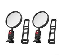 Allthingstore Espejos retrovisores para scooter eléctrico 360 ° ajustable gran angular para Ninebot para G2 G3, kit de juego de 2 unidades (negro)
