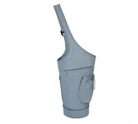 Allthingstore Funda de transporte bien estructurada para esterilla de yoga con un bolsillo inferior impermeable con cremallera (azul)