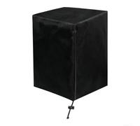 Allthingstore Funda impermeable para cafetera con cordón, funda para muebles de exterior a prueba de polvo para electrodomésticos de encimera, color negro, 30 x 20 x 42 pulgadas (210D)