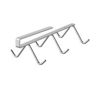 Allthingstore Ganchos de acero inoxidable para un fácil almacenamiento debajo del gabinete, optimiza el espacio de tu cocina (26 cm)