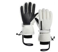 Allthingstore Guantes de esquí aislados, impermeables, para pantalla táctil | Puntas de tela conductiva, agarre de silicona de palma completa, revestimiento de nitrilo antideslizante