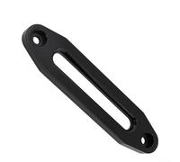 Allthingstore Guía de cuerda de cabrestante de aluminio con guía Hawse de nailon para recuperación de vehículos todoterreno, tapón resistente, blanco, negro y rojo (blakc)