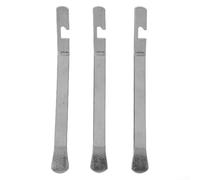 Allthingstore Juego de 3 palancas de neumáticos de motocicleta, herramienta de gancho de radios de acero inoxidable para extracción y reparación de tubos de neumáticos, 120 mm