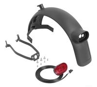 Allthingstore Juego de guardabarros para scooter eléctrico con soporte de luz trasera para Xiaomi 4 para ultra, delantero y trasero para guardabarros laterales ABS para protectores contra salpicaduras