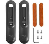 Allthingstore Juego de guardabarros para scooter eléctrico con soporte de luz trasera para Xiaomi 4 para ultra, delantero y trasero para guardabarros laterales ABS para protectores contra salpicaduras