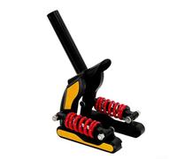 Allthingstore Kit de amortiguador de horquilla delantera de aleación de aluminio para Xiaomi para scooter M365 Pro 1S, conjunto de resorte dual rojo amarillo