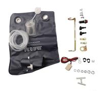 Allthingstore Kit de bolsa de bomba de limpiaparabrisas de 12 V con soporte, chorros e interruptor de botón, material ABS, compatible con la mayoría de los modelos de automóviles clásicos
