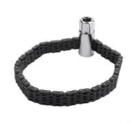 Allthingstore Llave de filtro de aceite tipo cadena con excelente resistencia al desgaste para un rendimiento fiable (52 nudos)
