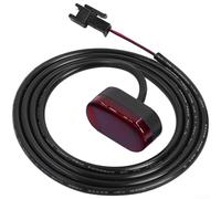 Allthingstore Luz trasera para guardabarros trasero con freno para scooter eléctrico KUGOO G2 Pro, LED impermeable, rojo