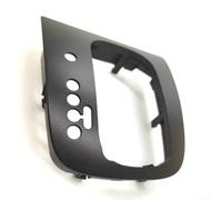 Allthingstore Marco del panel base del pomo de la palanca de cambios para Golf GTI R32 MK5 MK6 MK3, cubierta negra ABS para volante a la izquierda DSG (LHD - negro mate)