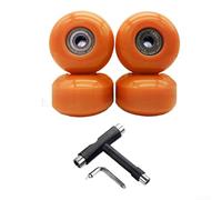 Allthingstore Paquete de 4 ruedas para monopatín de 52 x 32 mm 95A PU con rodamientos ABEC-9, para cruceros callejeros y trucos, incluye herramienta T (O)