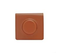 Allthingstore Práctico almacenamiento para cámara Instax Wide para cámara EVO. Elegante funda de piel sintética que ofrece una protección mejorada, como lo muestra la imagen, marrón