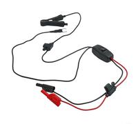 Allthingstore Probador de drenaje parásito con clip en forma de U para pruebas de ECU, herramienta de detección de fugas de corriente de cobre de 4 mm para coche para diagnóstico de batería