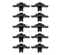 Allthingstore Protector de nieve de techo de metal, paquete de 4, 114,8 mm x 61,8 mm, evita la acumulación de nieve y hielo para techos domésticos (10 unidades)