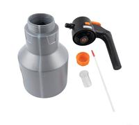 Allthingstore Pulverizador de espuma eléctrico de mano de 2 L con presión de 8 bar para lavado de autos y limpieza del hogar, diseño portátil ligero en gris blanco (gris)