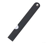 Allthingstore Regla multifuncional para abanico, herramienta de medición a escala 1:50 con impresión clara, triángulo de plástico flexible para diseñadores, color negro, 7.7 pulgadas