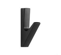 Allthingstore Simplifica tu espacio con elegantes ganchos de pared hechos de aluminio resistente para complementar cualquier estilo de diseño interior (negro)