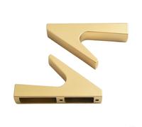 Allthingstore Simplifica tu espacio con elegantes ganchos de pared hechos de aluminio resistente para complementar cualquier estilo de diseño interior (dorado)