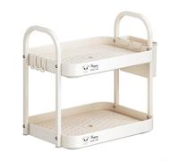 Allthingstore Solución de almacenamiento vertical eficiente, organizador de tazas perfecto para tu espacio vital (2 niveles)