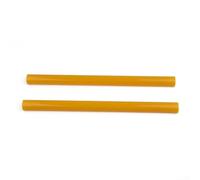 Allthingstore Tiras de rejilla delantera de ABS amarillo para BMW E60, superposición de barra de parrilla resistente al calor, par izquierdo y derecho de 36 cm, fácil de instalar, no requiere