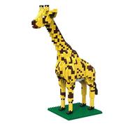 alltogetho Más de 920 piezas de microbloques de construcción de jirafa, modelo de vida silvestre 3D (21,1 cm de alto), juguete de construcción STEM desafiante, decoración estética de habitación