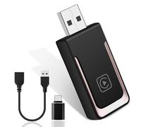 Alltolink Adaptador carplay inalambrico, USB A/Tipo C, Plug and Play para Carplayy Inalambrico de iPhone, Compatible con iOS 10+ y vehículos Que Admiten Car Playy con Cable después de 2016