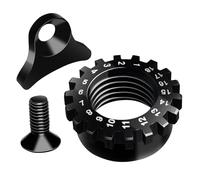 alltoo Reparación de tuerca de eje de horquilla delantera para FOX 32/34 36 SC de 15 mm para eje de barril de bicicleta, repuesto de tornillos de tuerca de bloqueo