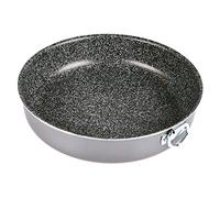 Alluflon Tradizione Italia Bandeja Redonda para Horno, Molde para Tarta, Superficie de Piedra, Revestimiento Natural Antiadherente y Antirayaduras, Apta para el Lavavajillas, 33.5 x 33 x 7 cm