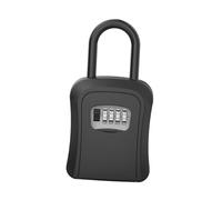 AlluraPet Caja de Seguridad para Llaves con Combinación de 4 Dígitos, Organizador de Gabinete de Llaves, Caja de Bloqueo para Gestión de Valets de Tienda Exterior- Negro