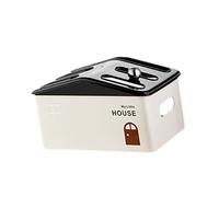 AlluraPet Organizador de Escritorio Portátil, Caja de Almacenamiento para Router y Cables, Soporte Multiusos para Gestión de Cables- Una Sola Capa