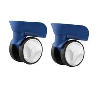 AlluraPet Ruedas de Repuesto para Maletas - 2 Piezas, Fáciles de Instalar, Silenciosas, Reutilizables y Reparables- Azul