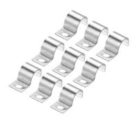 Alluring Abrazaderas de Tubo en U Engrosadas, 20 PCS Abrazaderas para Tubos, U-Abrazadera de Acero Inoxidable, Abrazaderas Metalicas para Fijación de Tubos, Cables y Mangueras