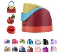 ALLVANA Tapa de repuesto de alta calidad para botellas Owala FreeSip de 16 a 40 onzas, a prueba de fugas, sin BPA, diseño de bisagra duradero (se adapta a modelos de 24/32/40 onzas) (amarillorojo)