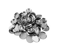 Allwon 56 Pack de sartenes metálicas redondas vacías para la paleta de sombras de ojos Paleta de maquillaje magnético (26 mm)