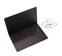 Allwon - Paleta de maquillaje de sombra de ojos de plástico magnética vacía grande con 15 piezas de adhesivo adhesivo de paleta vacía de metal para sombra de ojos, lápiz labial