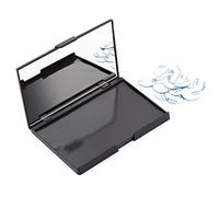 Allwon Paleta de maquillaje de sombra de ojos magnética vacía con 15 piezas adhesivas paleta vacía pegatinas de metal para sombra de ojos lápiz labial rubor