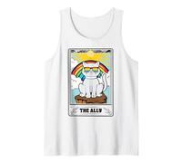 Ally Cat Tarot LGBT Gay Pride Month Rainbow Flag LGBTQ Camiseta sin Mangas