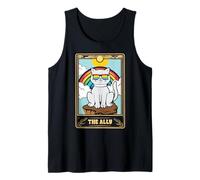 Ally Cat Tarot LGBT Gay Pride Month Rainbow Flag LGBTQ Camiseta sin Mangas