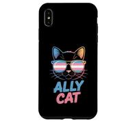 Ally Cat Transgénero Orgullo Felino Apoyo LGBTQ Humorístico Carcasa para iPhone XS Max